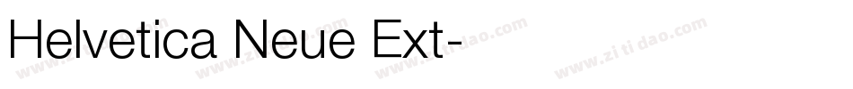 Helvetica Neue Ext字体转换